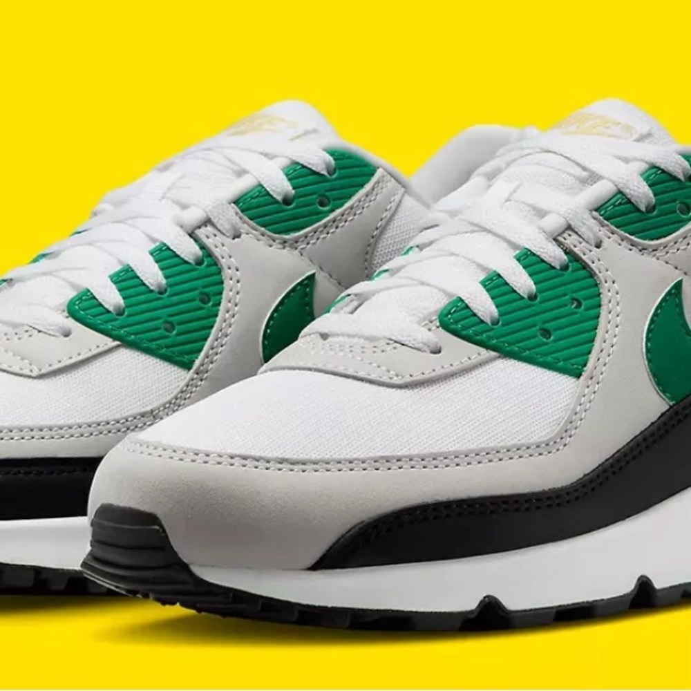 Nike Air Max 90 Shoes White Malachite Black FB9658-102 Men's Multi Size 11 NEW